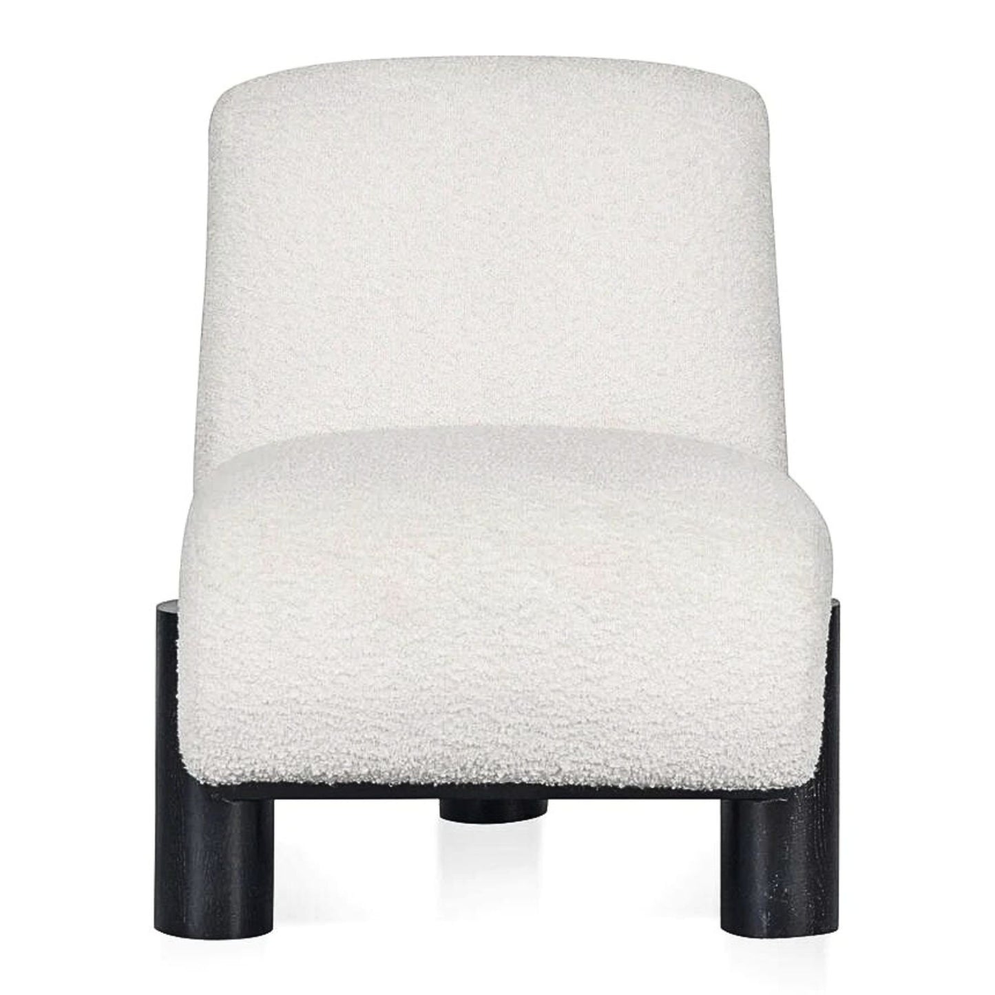 Lumina Ivory White Boucle Lounge Chair