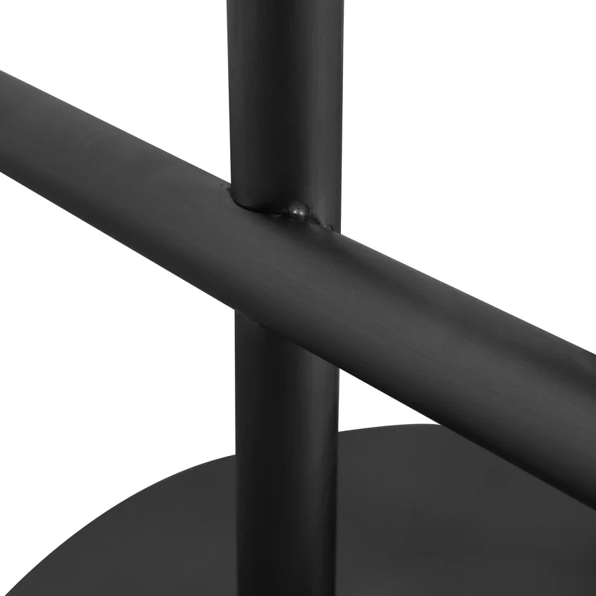 Blackburn Brushed Black and Light Grey Boucle Bar Stool