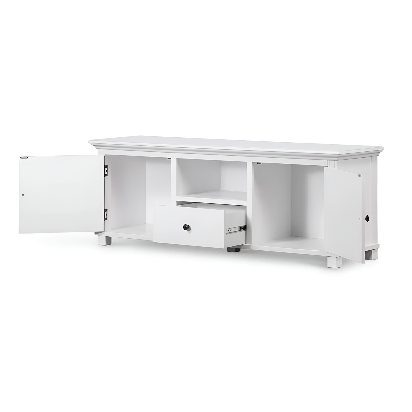Sorrento Hamptons Entertainment Unit White, 1.7m