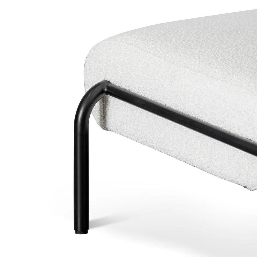 Vortex White Boucle Lounge Chair