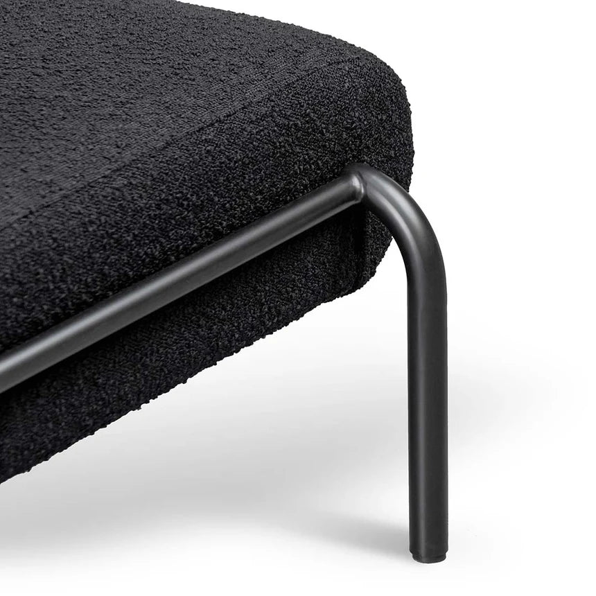Vortex Black Boucle Lounge Chair