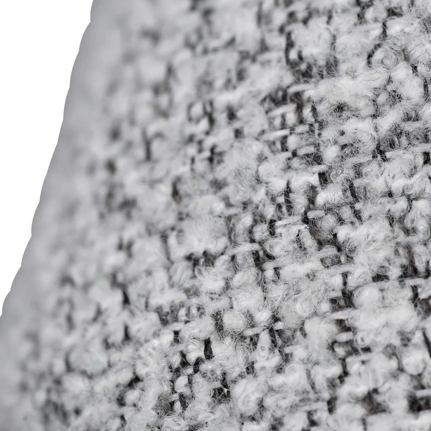 Devon Light Grey Fabric Armchair with Black Legs
