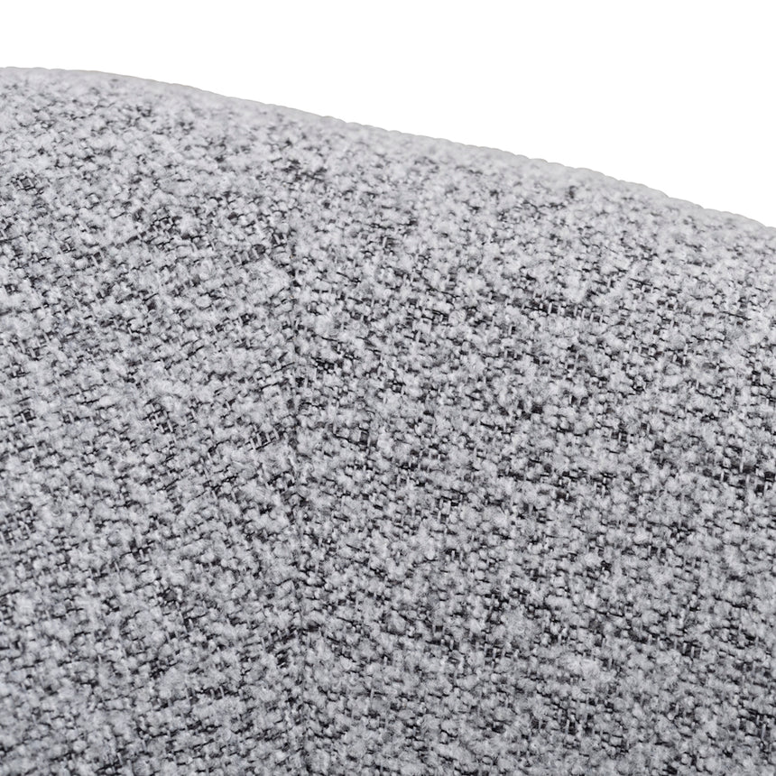 Devon Light Grey Fabric Armchair with Black Legs