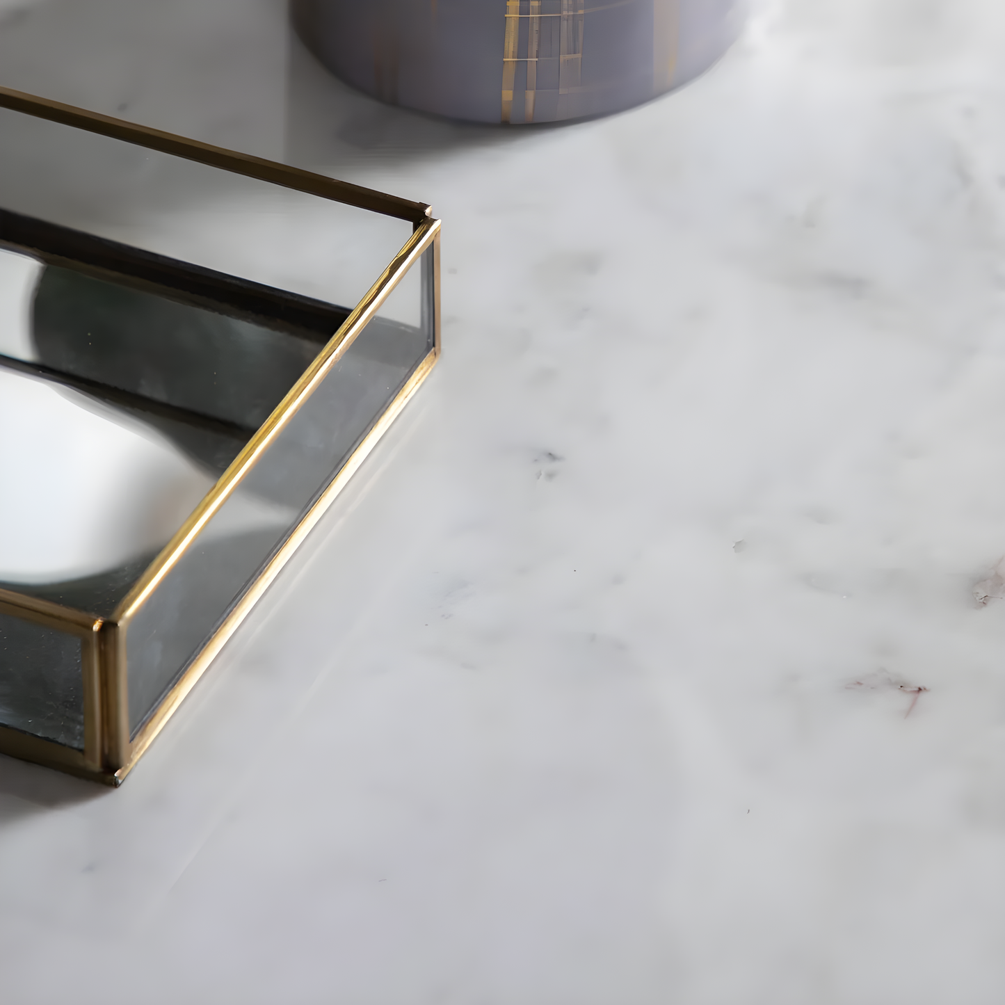 Moorgate Marble and Brass Coffee Table