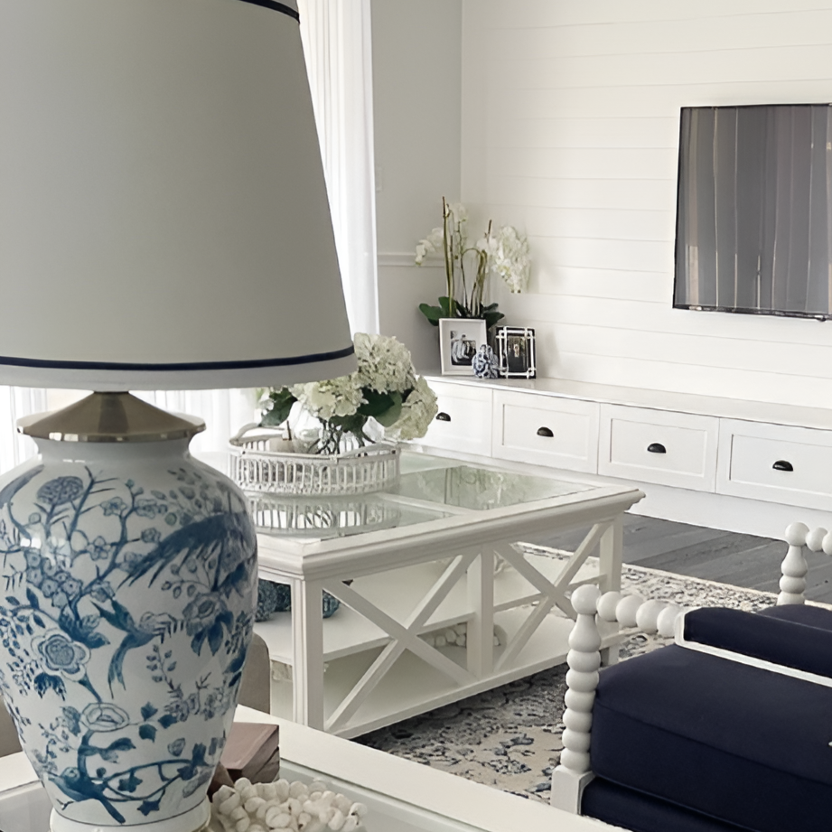 Sorrento Hamptons Square Coffee Table White, 120cm