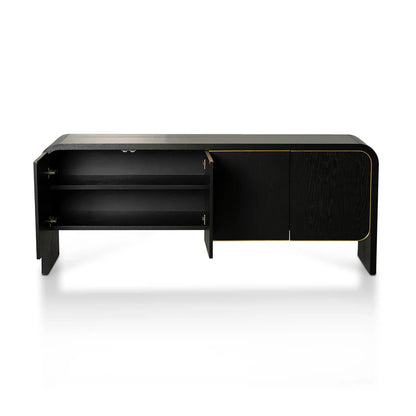 Brooklyn Textured Espresso Black Buffet, 2m