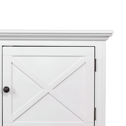 Sorrento Hamptons Entertainment Unit White, 1.7m