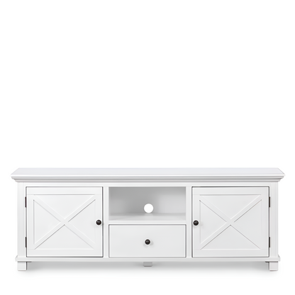 Sorrento Hamptons Entertainment Unit White, 1.7m