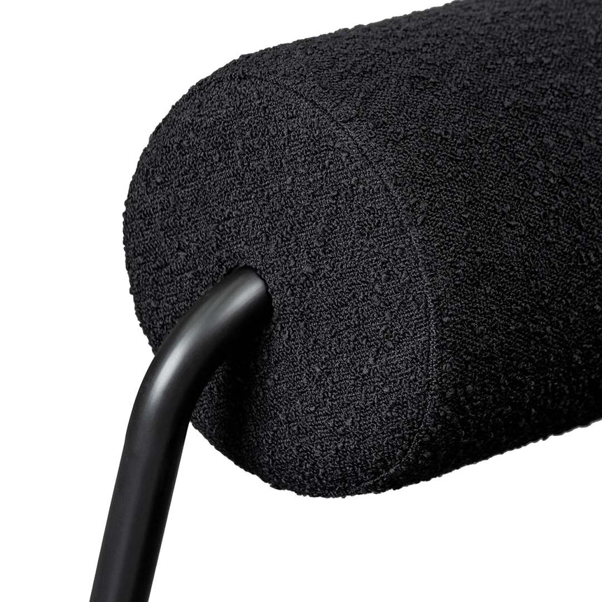 Vortex Black Boucle Lounge Chair