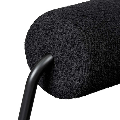 Vortex Black Boucle Lounge Chair