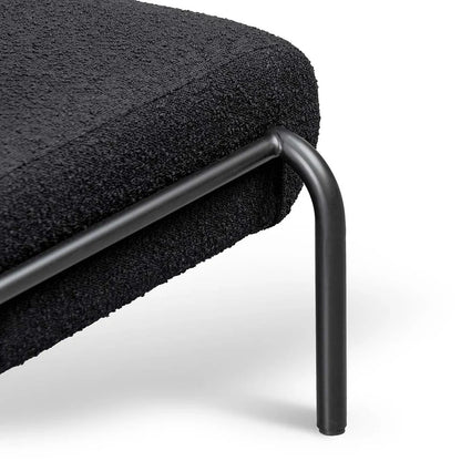 Vortex Black Boucle Lounge Chair