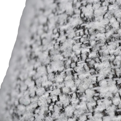 Devon Light Grey Fabric Armchair with Black Legs