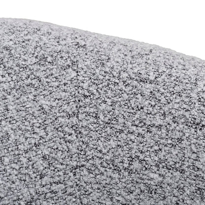 Devon Light Grey Fabric Armchair with Black Legs