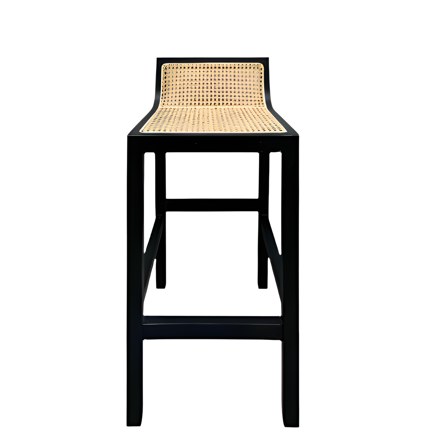 Amalfi Black Elm Wood Bar Stool