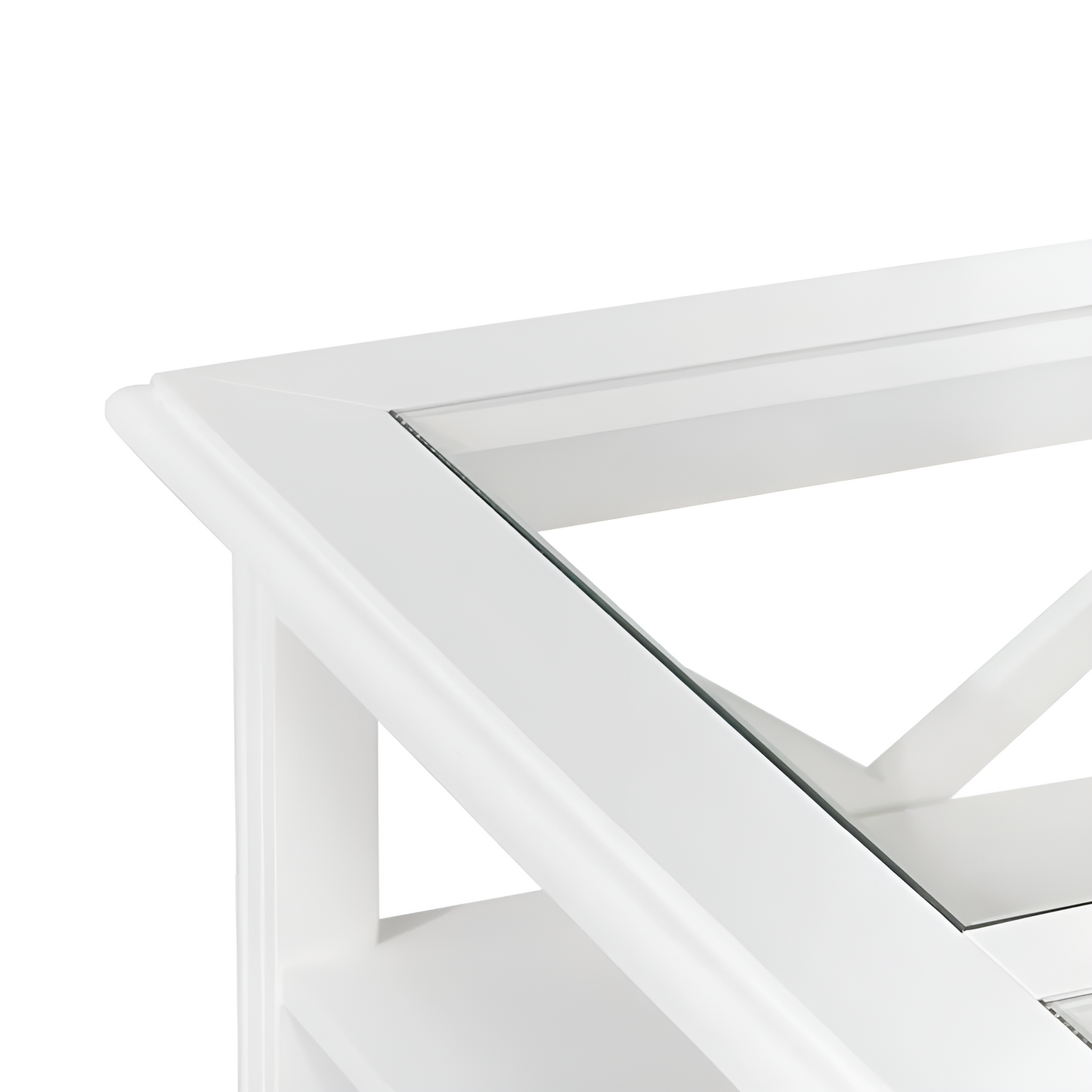 Sorrento Hamptons Square Coffee Table White, 120cm