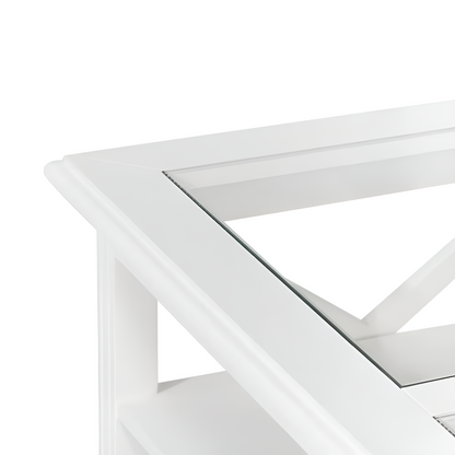 Sorrento Hamptons Square Coffee Table White, 120cm