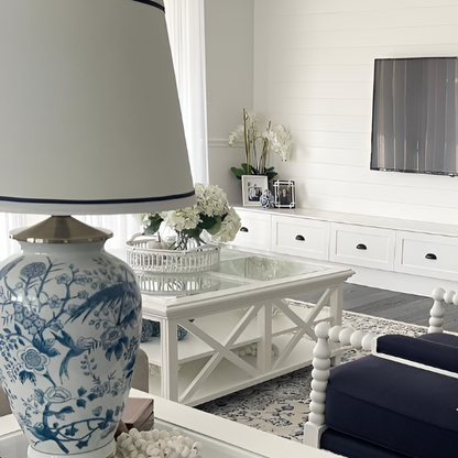 Sorrento Hamptons Square Coffee Table White, 120cm