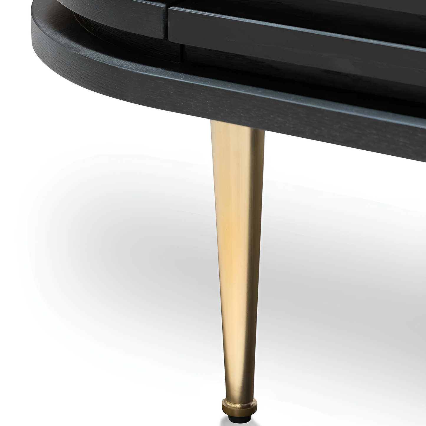 Stockholm Textured Black and Brass Buffet, 2.2m