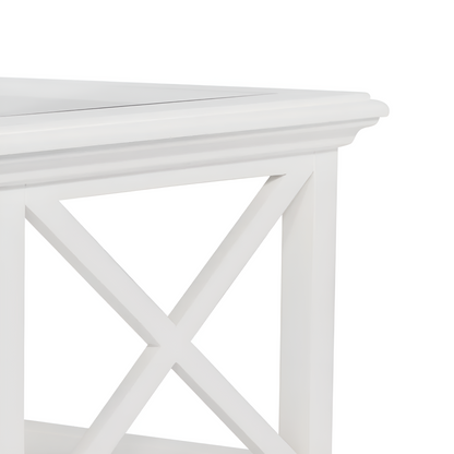Sorrento Hamptons Square Coffee Table White, 120cm