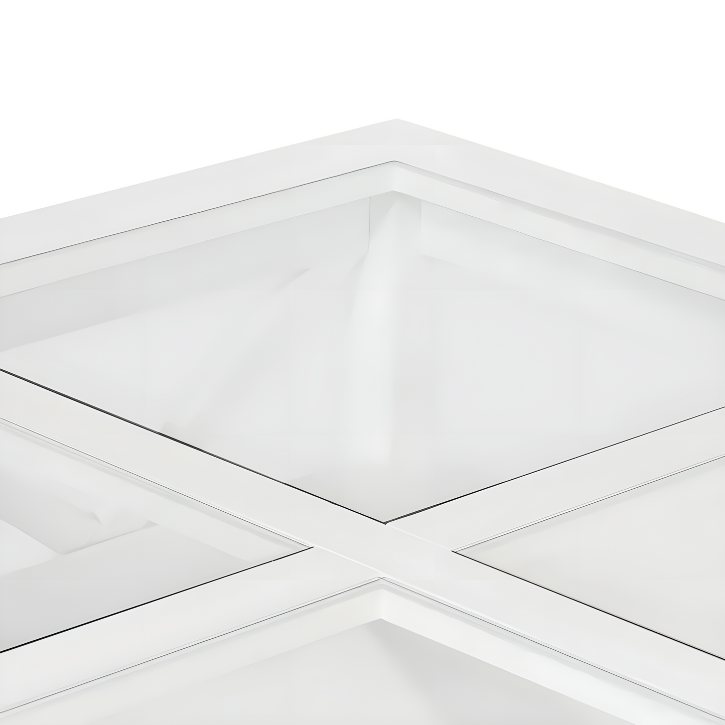 Sorrento Hamptons Square Coffee Table White, 120cm