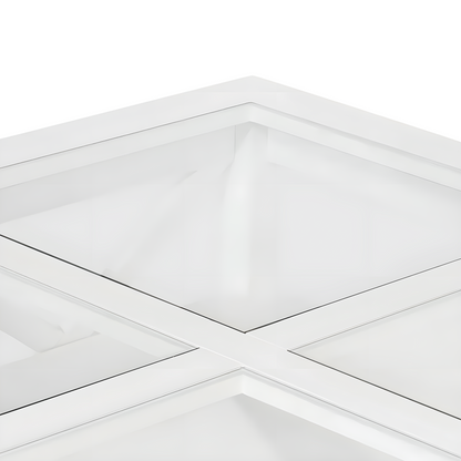 Sorrento Hamptons Square Coffee Table White, 120cm