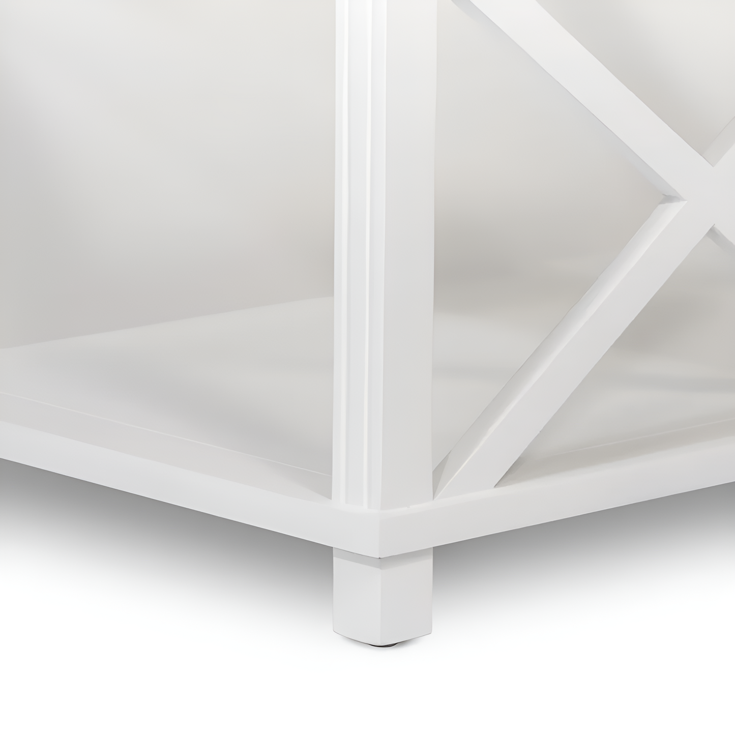 Sorrento Hamptons Square Coffee Table White, 120cm